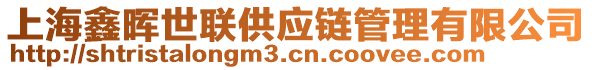 上海鑫暉世聯(lián)供應(yīng)鏈管理有限公司