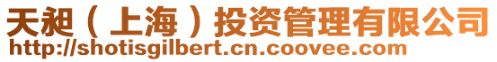 天昶(上海)投資管理有限公司