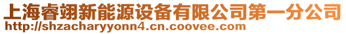 上海睿翊新能源設(shè)備有限公司第一分公司