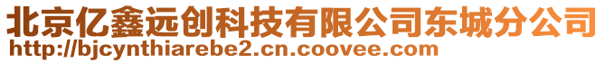 北京億鑫遠(yuǎn)創(chuàng)科技有限公司東城分公司