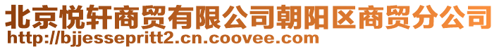 北京悅軒商貿有限公司朝陽區商貿分公司