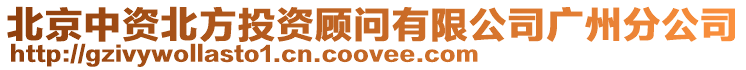 北京中資北方投資顧問有限公司廣州分公司
