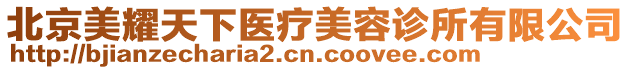 北京美耀天下醫(yī)療美容診所有限公司