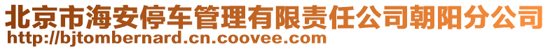 北京市海安停車管理有限責(zé)任公司朝陽分公司