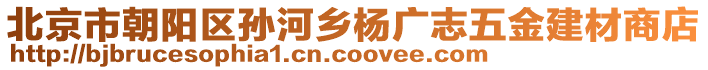 北京市朝陽區(qū)孫河鄉(xiāng)楊廣志五金建材商店