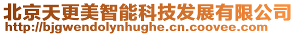北京天更美智能科技發展有限公司