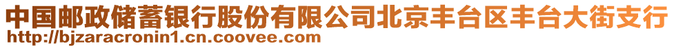 中國郵政儲蓄銀行股份有限公司北京豐臺區豐臺大街支行