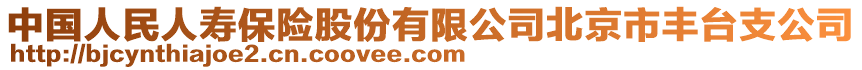 中國(guó)人民人壽保險(xiǎn)股份有限公司北京市豐臺(tái)支公司