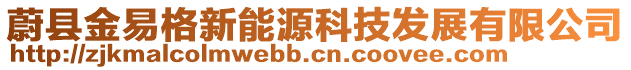 蔚縣金易格新能源科技發(fā)展有限公司