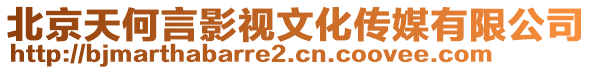 北京天何言影視文化傳媒有限公司
