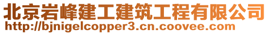 北京巖峰建工建筑工程有限公司