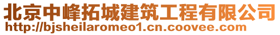 北京中峰拓城建筑工程有限公司