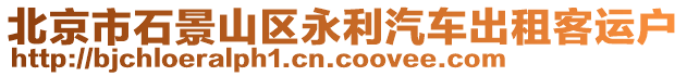 北京市石景山區(qū)永利汽車出租客運(yùn)戶