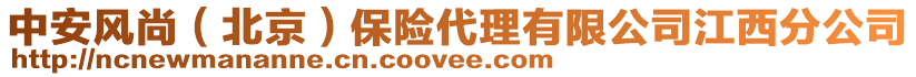 中安風尚（北京）保險代理有限公司江西分公司