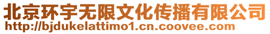 北京環宇無限文化傳播有限公司