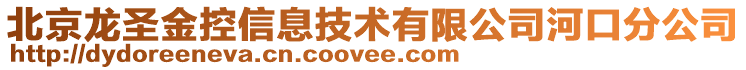 北京龍圣金控信息技術(shù)有限公司河口分公司