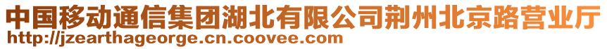 中國移動通信集團湖北有限公司荊州北京路營業廳