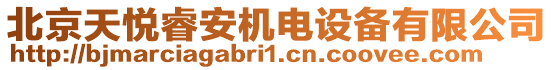 北京天悅睿安機電設備有限公司