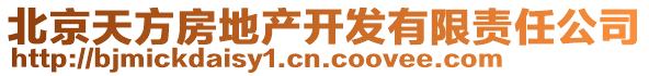 北京天方房地產(chǎn)開發(fā)有限責(zé)任公司