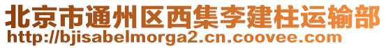 北京市通州區(qū)西集李建柱運(yùn)輸部