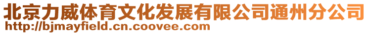 北京力威體育文化發(fā)展有限公司通州分公司
