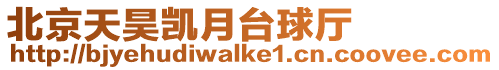 北京天昊凱月臺球廳