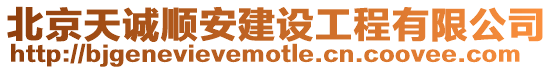 北京天誠順安建設工程有限公司