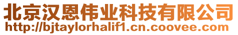 北京漢恩偉業(yè)科技有限公司