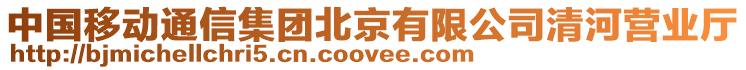 中國移動通信集團北京有限公司清河營業(yè)廳
