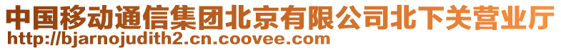 中國移動通信集團北京有限公司北下關營業廳