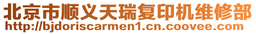 北京市順義天瑞復印機維修部