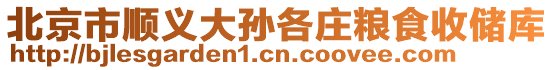 北京市順義大孫各莊糧食收儲庫