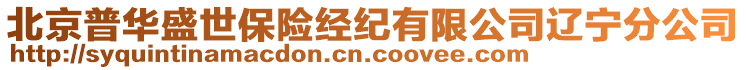 北京普華盛世保險經紀有限公司遼寧分公司