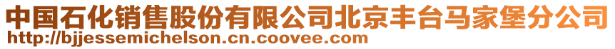 中國石化銷售股份有限公司北京豐臺馬家堡分公司