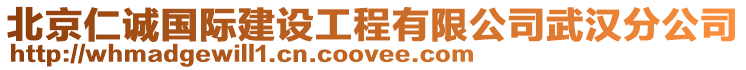 北京仁誠國際建設工程有限公司武漢分公司