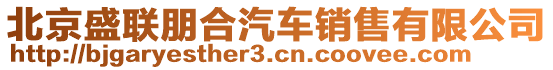 北京盛聯(lián)朋合汽車銷售有限公司