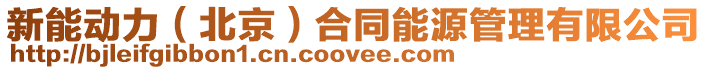 新能動力(北京)合同能源管理有限公司