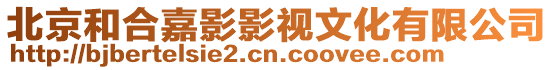 北京和合嘉影影視文化有限公司