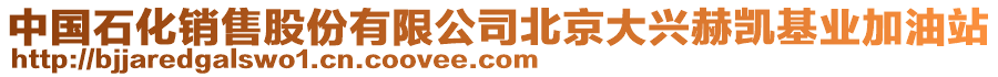 中國石化銷售股份有限公司北京大興赫凱基業加油站