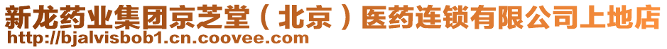 新龍藥業(yè)集團(tuán)京芝堂(北京)醫(yī)藥連鎖有限公司上地店