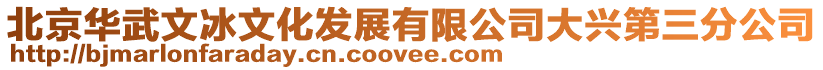 北京華武文冰文化發展有限公司大興第三分公司