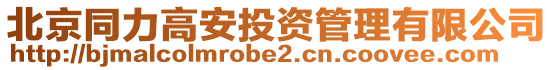 北京同力高安投資管理有限公司