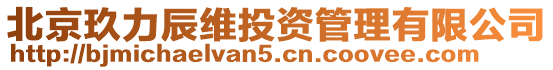 北京玖力辰維投資管理有限公司