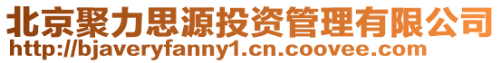北京聚力思源投資管理有限公司