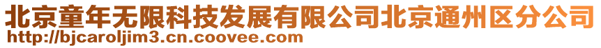 北京童年無限科技發展有限公司北京通州區分公司