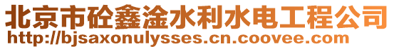 北京市砼鑫淦水利水電工程公司
