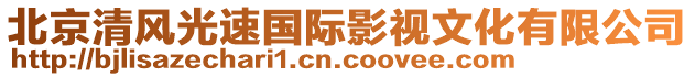 北京清風(fēng)光速國(guó)際影視文化有限公司