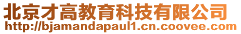 北京才高教育科技有限公司