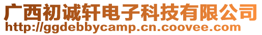 廣西初誠(chéng)軒電子科技有限公司