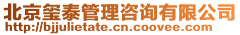 北京璽泰管理咨詢有限公司